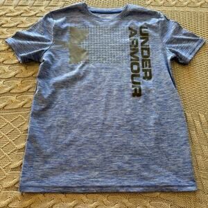 Under Armour Kids Youth Blue Loose Heat Gear Performance T-Shirt ~ YXL
